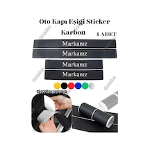 Ssangyong Xlv İçin Yerli Üretim Özel Üretim Aksesuar Oto Kapı Eşiği Sticker Karbon 4 Adet