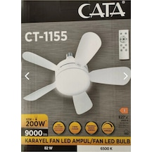 Cata Karayel Fan Led Işıklı Vantilatör 82w Kumandalı Ampul Ct- 11