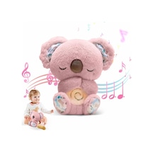 Sevimli Uyku Arkadaşı Nefes Alıp Veren Işıklı Müzikli Peluş Oyuncak