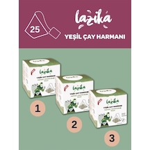 3'lü Set Yeşil Harman-yasemin Çiçeği & Tarçın 3 37,5 G - 25'li Pla Piramit Poşet, Doğal İçerikli