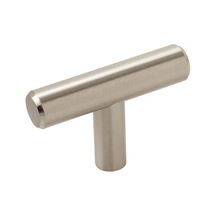 Amerock 10bx19009csg9 Bar Çekilir 1 15/16 49 Mm Uzunluk Knob-10 Pack-19009, Sterling Nikel