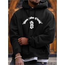 Altamira Unisex Fealress Baskılı Kapşonlu Oversize Sweatshirt 001
