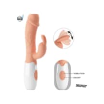 Hızlı Express Pretty Love G Noktası Uyarıcılı 30 Titreşimli Silikon Damarlı Tavşan Vibratör