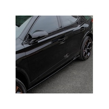 Cupra Formentor 2020+ Piano Black Marşpiyel Seti Yan Etek / Side Skirt Kaplama Parlak Siyah