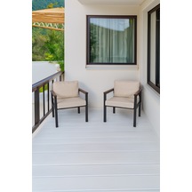 Neokas Balkon Mobilyası, 2 Tekli Koltuk Metal Oturma Grubu, Balkon Seti, Kafe Koltuğu, Teras Takımı,