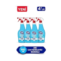 Cam Temizleyici Silikonlu 500ml X4