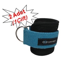 D Ring Fitness Ayak Bileği Ağırlık Çalışma Kemeri Ankle Straps Fitness 1 Çift Sağ/sol Takım Mavi