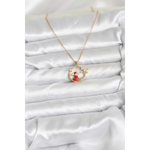 Mey İthalat 316l Çelik Zincir Gold Zirkon Taşlı Yılbaşı Tema Kadın Kolye - Özel Seri Meyeb69188ca836289ca575022eeb altın