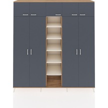 Hyperion Dolap 12 Raflı 9 Kapaklı 2 Askılı 220x44x243 Çam-antrasit/aytaşı Antrasıt/aytası Hyperion Dolap 12 Raflı 9 Kapaklı 2 Askılı 220x44x243 Çam-antrasit/aytaşı Antrasıt/aytası