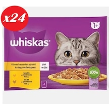 Whiskas Tavuklu Ve Hindili Yet. Kedi Maması 4x85gr Set 24'lü