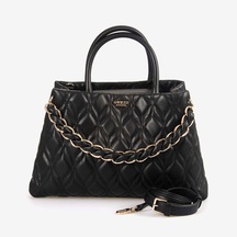 Guess Kadın Vegan Maxine Omuz Çantası Hwqg9733060 Siyah