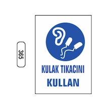 Kulak Tıkacını Kullan Uyarı Ikaz Levhası