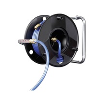 Ayrex Basınçlı Hava Hortumu Makarası Anti Twist 18,5 M Hortum + 1,5 M Bağlantı Hortumu, Metal Tek Elle Hızlı Ba