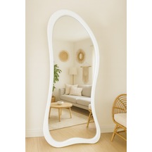 Enc Home Lauma Beyaz Ayaklı Ağaç Boy Aynası 180x80