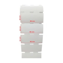 500 Sarım Karton Raf Etiketi 38x80 MM