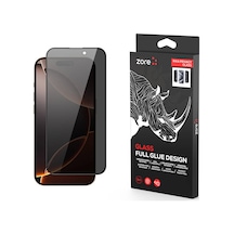 Zore İphone 16 Pro Max Rika Premium Privacy Temperli Cam Ekran Koruyucu