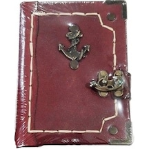 El Yapımı Deri Defter 12 x 17 CM 150 Yaprak N11.1146