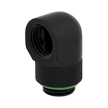 Hydro X Series 90 Uç Adaptörü Döndürülebilir İkili Paket, G1/4 İnç Bspp Adaptör Dişlisi, Pirinç Üretim Dayanıklılık, Güvenli Dönme Mekanizması, Yüksek Akış Hızları İçin Tasarlanmıştır Siyah