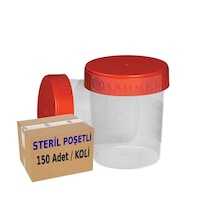 Aromel Numune Koyma Kabı 250 ML 150 Adet Steril Poşetli İdrar Numun