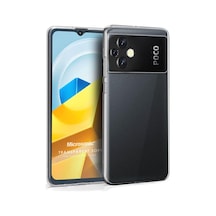 Xiaomi Poco M5 İçin Kılıf Transparent Soft Şeffaf Poco M5 İle Uyumlu Kılıf - Şeffaf