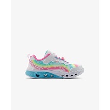 Kız Çocuk Beyaz Işıklı Spor Ayakkabı Beyaz