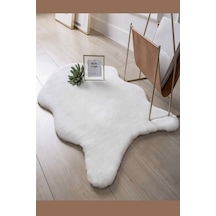 Mariesse Home Peluş Post Halı Dekoratif Post Görünümlü Peluş Halı