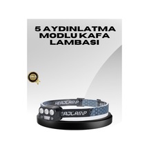 Usb Şarjlı Led Kafa Lambası 300 Lümen Güç Göstergeli - Hs08372808-4593 Diğer