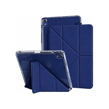 Apple Uyumlu iPad Pro 11 1. 2. 3. 4. Nesil Kılıf Mika Trifolding Arkası Full Şeffaf Kalem Bölmeli 2018-2022 Kılıf