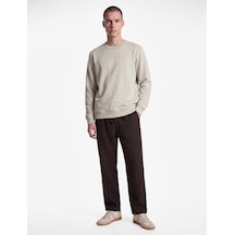 Koton Regular Fit Pamuklu Cepli Beli Bağcıklı Lastikli Pantolon Kahverengi 7wam40050hw Kahve