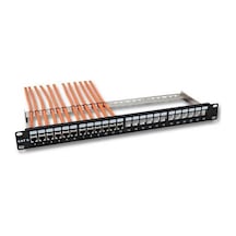 24 Port Ub24-3824l Cat6 Boş Patch Panel 10c-sb1u24pcat6ure1a