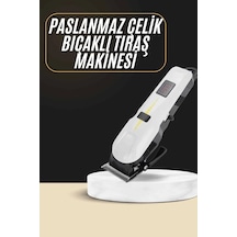 Mey İthalat 2025 Model Şarjlı Dijital Saç Sakal Tıraş Makinesi Islak Kuru Kullanıma Uygun