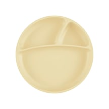 Oioi Porsiyon Vakum Tabanlı Silikon Tabak Mellow Yellow