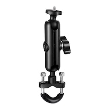 Eyeon Kamera Bisiklet Motosiklet Tutacağı Gidon Tutacağı 360 Ayarlanabilir Evrensel Metal Bisiklet Motosiklet Moto Tutacağı 1/4 Dişli Go Pro Hero 10/9/8/7/6/5/4 Session Max 360 One R X İçin Siyah