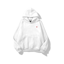 Kadın Minik Kalp Sweatshirt Beyaz Beyaz