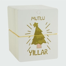 Mutlu - 82 - Yıllar Bileklik Kartı 200 - Nazblsmm - Adet Beyaz