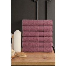 Blanc 6'lı 50x90cm El Yüz & Saç Havlusu Seti Havlu El Havlusu Banyo Havlusu I Çeyiz Havlusu - Mürdüm