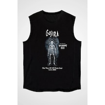 Adrift Gojira Siyah Kolsuz Tişört T-shirt Siyah