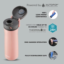 Jackson Autopop Soğuk Su Termosu 590 Ml Pembe Çok Renkli