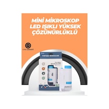 Portatif El Mikroskop Led Işıklı Aynı Anda Net Konsantrasyonlama