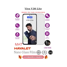 Vivo V30 Lite Tam Uyumlu Mat Hayalet Privacy Esnek Nano Ekran Koruyucu Film