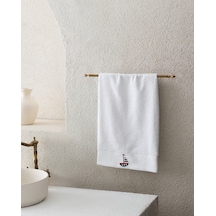 Madame Coco Naviguer Nakışlı %100 Pamuk Yüz Havlusu - Beyaz - 50x76 Cm 8684427212486 Beyaz