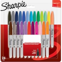 Sharpie Markör Permanent Fine Karışık Renk 24 Lü 2065405 Çok Renkli