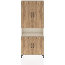 Arges Dolap 5 Raflı 4 Kapaklı 88x30x221 Aytaşı-çam Aytaşı