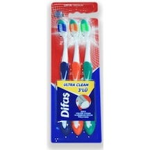 Difaş Ultra Clean 3'lü Diş Fırçası Orta