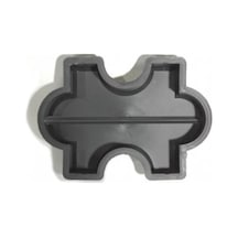Plastik Parke Taşı Kalıbı Pazıl 1 Yatay 1/2 6 Cm (10 Adet)