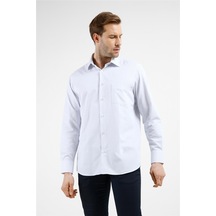 İmza Beyaz-mavi Çizgili Desen Sert Yaka Uzun Kol Cepli Comfort Fit Pamuklu Gömlek 1004255275 Beyaz - K.mavi İmza Beyaz-mavi Çizgili Desen Sert Yaka Uzun Kol Cepli Comfort Fit Pamuklu Gömlek 1004255275 Beyaz - K.mavi