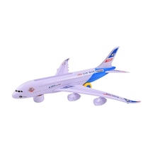 Oyuncak Uçak Airbus Pilli Işıklı Sesli Çarp-dön Uçak Oyuncak