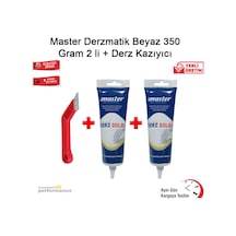 Master Derzmatik Beyaz 350 G 2 Li + Derz Kazıyıcı 3 Lü  Set