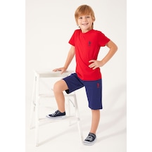 U.S. Polo Assn Natural Soft Kırmızı Erkek Çocuk Bermuda Kırmızı