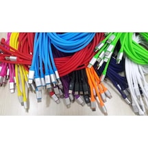 Rewel Silikonlu Micro Usb Renkli Hızlı Şarj Kablosu